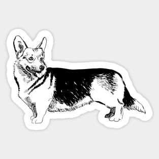 corgi pembroke Sticker